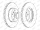 Диск тормозной BMW (BRILLIANCE), ALPINA B10, JURID (562397JC1)