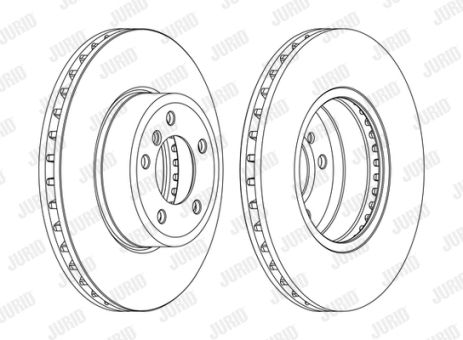 Диск тормозной BMW (BRILLIANCE), ALPINA B10, JURID (562397JC1)