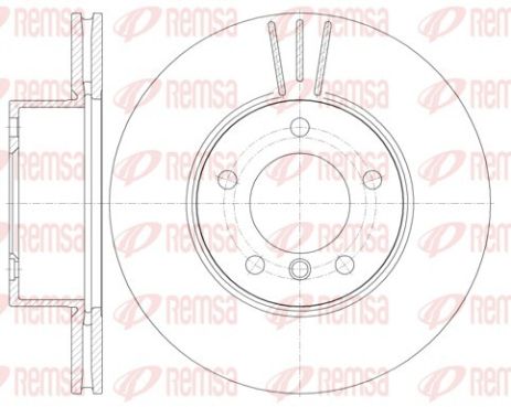 Диск тормозной BMW (BRILLIANCE), REMSA (697410)
