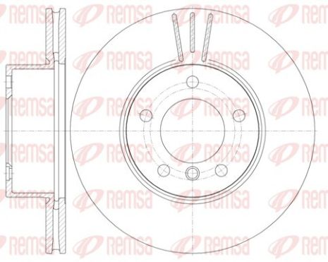 Диск гальмівний BMW (BRILLIANCE), REMSA (697410) Диск гальмівний BMW (BRILLIANCE), REMSA (697410)
