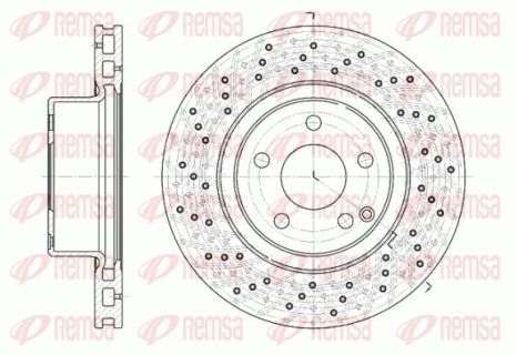 Диск гальмівний MERCEDES-BENZ S-CLASS, REMSA (681710)