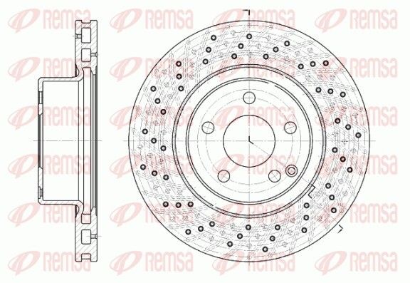 Диск гальмівний MERCEDES-BENZ S-CLASS, REMSA (681710) Диск гальмівний MERCEDES-BENZ S-CLASS, REMSA (681710)