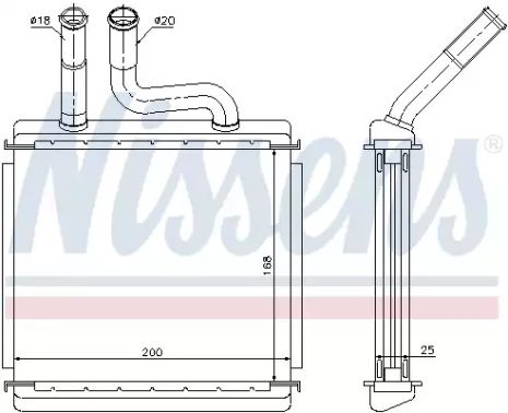 Теплообменник, отопление салона 76507 CHEVROLET DAEWOO