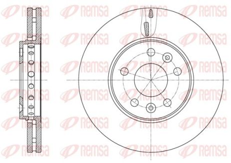 Диск тормозной 6162510 OPEL RENAULT Диск тормозной 6162510 OPEL RENAULT
