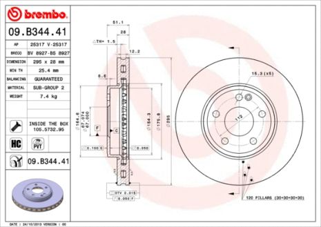 Диск тормозной MERCEDES-BENZ (BBDC), MERCEDES-BENZ GLA-CLASS, BREMBO (09B34441) Диск тормозной MERCEDES-BENZ (BBDC), MERCEDES-BENZ GLA-CLASS, BREMBO (09B34441)