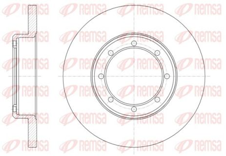 Диск тормозной RENAULT MASTER, NISSAN NV400, REMSA (6147600) Диск тормозной RENAULT MASTER, NISSAN NV400, REMSA (6147600)