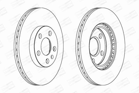 Диск тормозной PEUGEOT EXPERT, FIAT SCUDO, CHAMPION (562033CH) Диск тормозной PEUGEOT EXPERT, FIAT SCUDO, CHAMPION (562033CH)