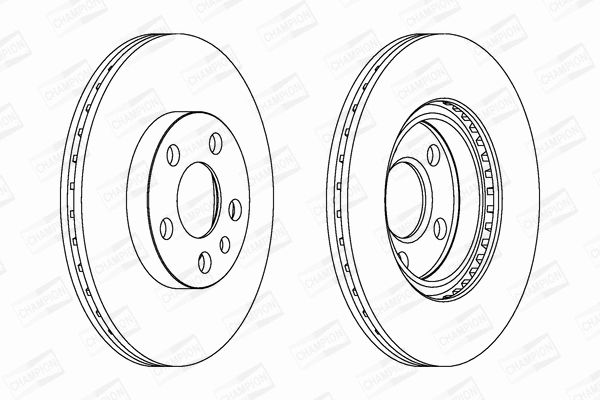 Диск тормозной PEUGEOT EXPERT, FIAT SCUDO, CHAMPION (562033CH) Диск тормозной PEUGEOT EXPERT, FIAT SCUDO, CHAMPION (562033CH)