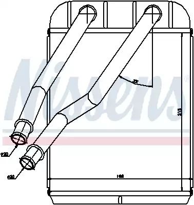 Теплообменник, отопление салона 73975 AUDI VW Теплообменник, отопление салона 73975 AUDI VW