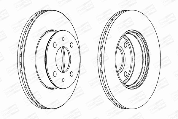 Диск тормозной HYUNDAI ACCENT, CHAMPION (562273CH) Диск тормозной HYUNDAI ACCENT, CHAMPION (562273CH)