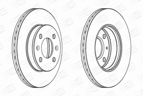 Диск тормозной HYUNDAI GETZ, CHAMPION (562425CH)