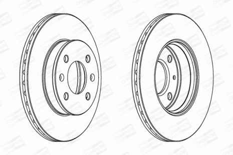 Диск тормозной HYUNDAI GETZ, CHAMPION (562425CH)