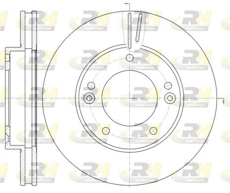 Диск тормозной KIA SORENTO, LAND ROVER, ROAD HOUSE (699210)
