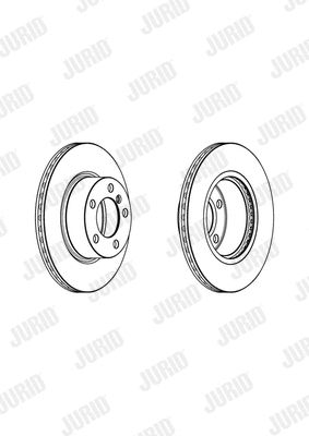 Диск тормозной BMW 1, JURID (562976JC)