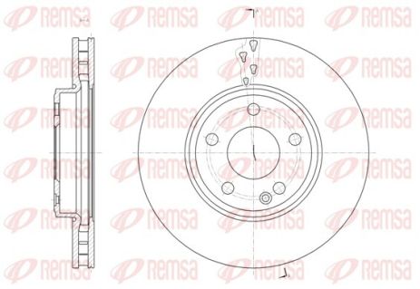 Диск тормозной MERCEDES-BENZ CLA, REMSA (6152210) Диск тормозной MERCEDES-BENZ CLA, REMSA (6152210)