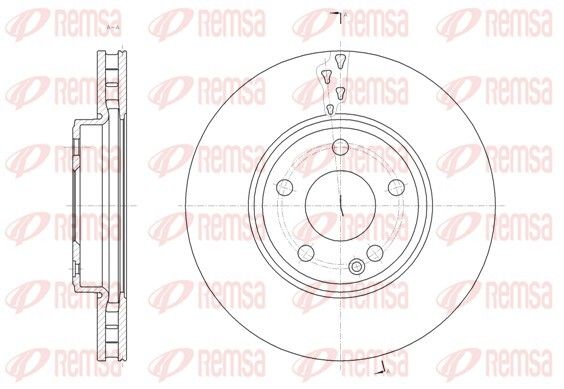 Диск тормозной MERCEDES-BENZ CLA, REMSA (6152210) Диск тормозной MERCEDES-BENZ CLA, REMSA (6152210)