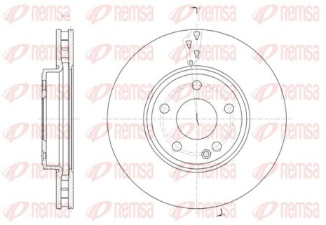 Диск тормозной MERCEDES-BENZ CLA, REMSA (6152210)