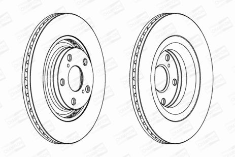 Диск гальмівний TOYOTA VERSO, CHAMPION (562726CH) Диск гальмівний TOYOTA VERSO, CHAMPION (562726CH)