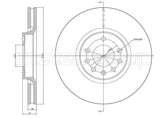 Диск тормозной передний Vectra/Signum/Vectra 02-15, CIFAM (8001353C) Диск тормозной передний Vectra/Signum/Vectra 02-15, CIFAM (8001353C)