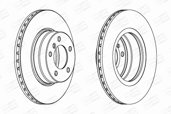 Диск гальмівний BMW 5, CHAMPION (562320CH) Диск гальмівний BMW 5, CHAMPION (562320CH)