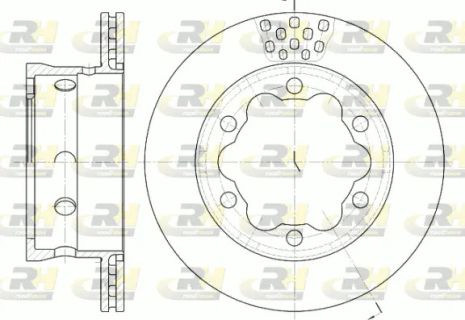 Диск гальмівний MERCEDES-BENZ SPRINTER, VW LT, ROAD HOUSE (662310)