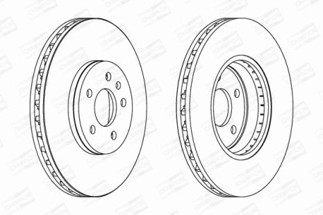 Диск тормозной AUDI A4, CHAMPION (562511CH)
