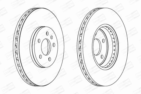 Диск тормозной AUDI A4, CHAMPION (562511CH) Диск тормозной AUDI A4, CHAMPION (562511CH)