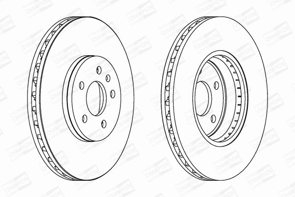 Диск тормозной AUDI A4, CHAMPION (562511CH) Диск тормозной AUDI A4, CHAMPION (562511CH)
