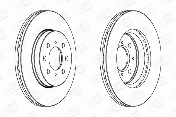 Диск тормозной HONDA JAZZ, CHAMPION (563065CH) Диск тормозной HONDA JAZZ, CHAMPION (563065CH)