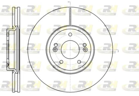 Диск тормозной HYUNDAI SANTA, KIA SORENTO, ROAD HOUSE (6110210)