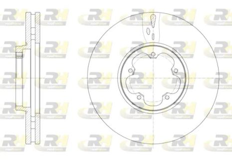 Диск тормозной FORD TRANSIT, ROAD HOUSE (6156510)