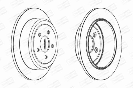 Диск гальмівний DODGE NITRO, JEEP CHEROKEE, CHAMPION (562917CH)