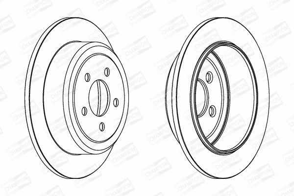 Диск гальмівний DODGE NITRO, JEEP CHEROKEE, CHAMPION (562917CH) Диск гальмівний DODGE NITRO, JEEP CHEROKEE, CHAMPION (562917CH)
