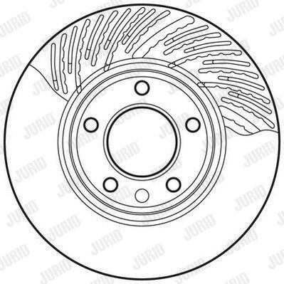 Диск гальмівний PORSCHE CAYENNE, VW TOUAREG, JURID (562338JC1) Диск гальмівний PORSCHE CAYENNE, VW TOUAREG, JURID (562338JC1)