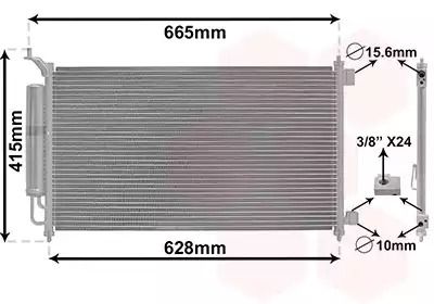 Конденсатор, кондиционер 13015251 NISSAN Конденсатор, кондиционер 13015251 NISSAN