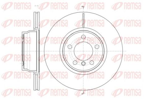 Диск тормозной BMW 3, REMSA (6145210) Диск тормозной BMW 3, REMSA (6145210)
