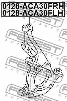 Поворотный кулак, подвеска колеса, LEXUS HS, TOYOTA (FAW), FEBEST (0128ACA30FLH) Поворотный кулак, подвеска колеса, LEXUS HS, TOYOTA (FAW), FEBEST (0128ACA30FLH)