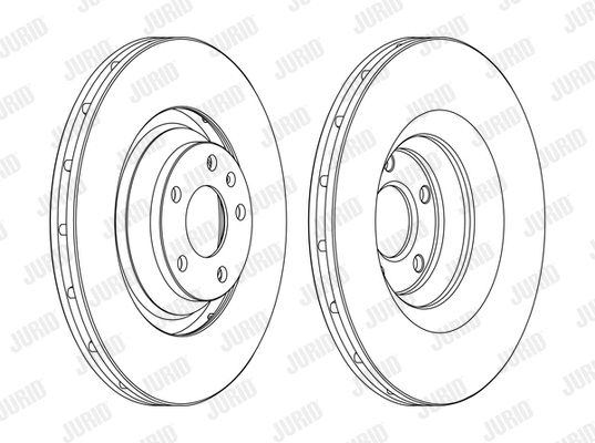 Диск гальмівний AUDI A6, JURID (562506JC1) Диск гальмівний AUDI A6, JURID (562506JC1)