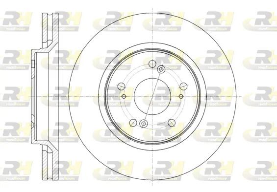 Диск гальмівний HONDA CR-V, ROAD HOUSE (6135810) Диск гальмівний HONDA CR-V, ROAD HOUSE (6135810)