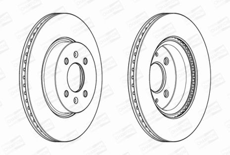 Диск тормозной HYUNDAI i20, KIA RIO, CHAMPION (562944CH)