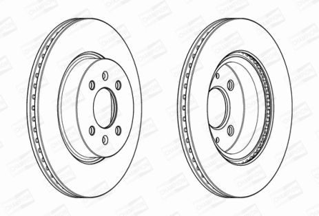 Диск тормозной HYUNDAI i20, KIA RIO, CHAMPION (562944CH)