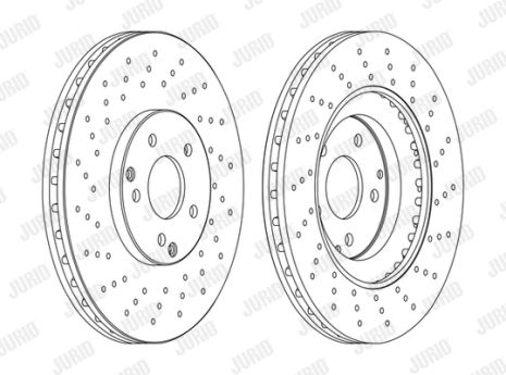 Диск тормозной MERCEDES-BENZ C-CLASS, JURID (562354JC1)