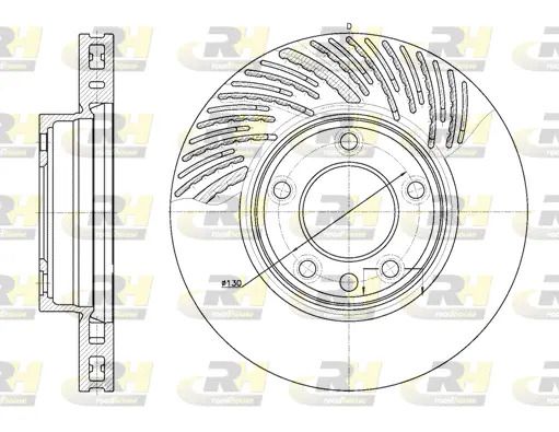 Диск гальмівний PORSCHE CAYENNE, VW TOUAREG, ROAD HOUSE (677310) Диск гальмівний PORSCHE CAYENNE, VW TOUAREG, ROAD HOUSE (677310)