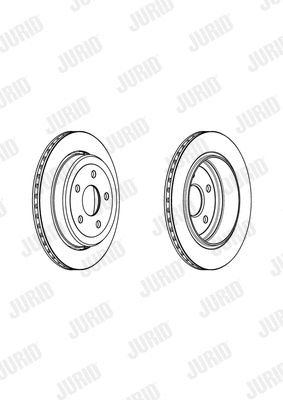Диск тормозной JEEP GRAND CHEROKEE, JURID (562970JC)