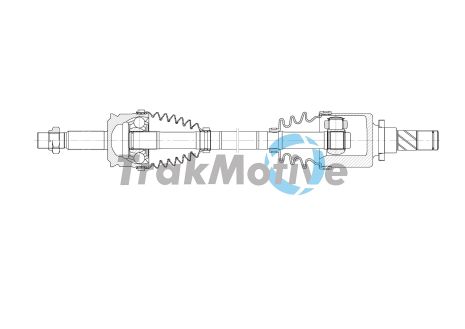 TRAKMOTIVE SMART Напіввісь передня права FORFOUR 1.1 04-06, TRAKMOTIVE (302038)