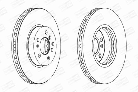 Диск тормозной BMW X5, CHAMPION (562134CH1) Диск тормозной BMW X5, CHAMPION (562134CH1)