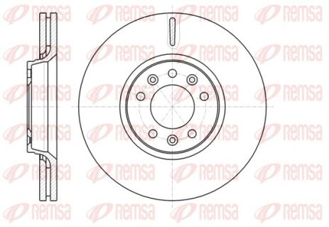 Диск гальмівний TOYOTA PROACE, PEUGEOT EXPERT, REMSA (6105410)