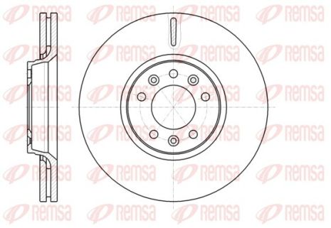 Диск тормозной TOYOTA PROACE, PEUGEOT EXPERT, REMSA (6105410) Диск тормозной TOYOTA PROACE, PEUGEOT EXPERT, REMSA (6105410)