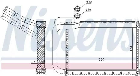 Теплообменник, отопление салона 77635 HYUNDAI