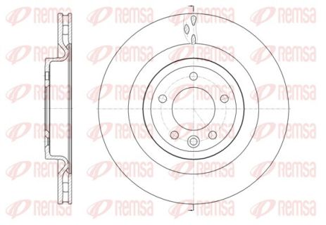Диск тормозной LAND ROVER, REMSA (6161410) Диск тормозной LAND ROVER, REMSA (6161410)